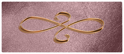 DNSEMP-L-601-CP-SH-OR Copper Scroll Shimmer Orchid